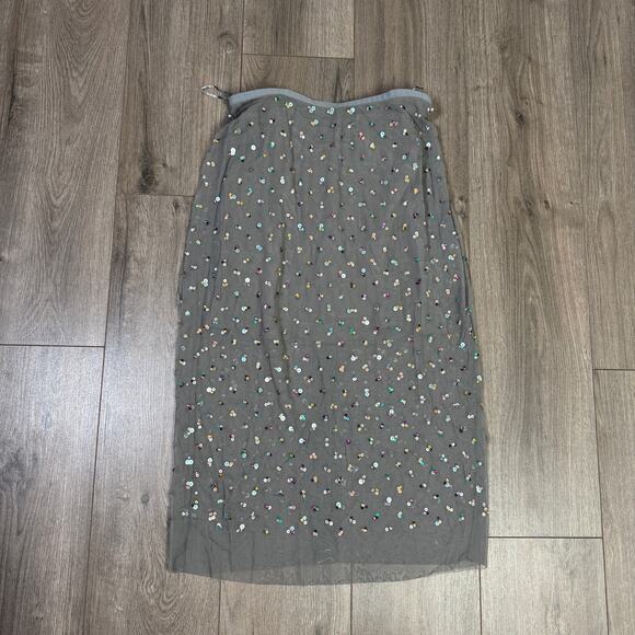 J Crew Collection Gwyneth Layered Sequin Slip Skirt US Womens XS - Picture 2 of 6